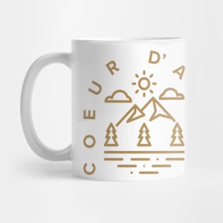 CDA Lake Line Art Mug